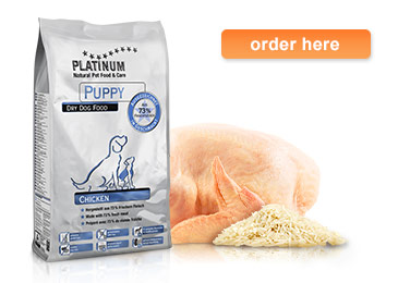 PLATINUM Puppy Chicken dry dog food product information
